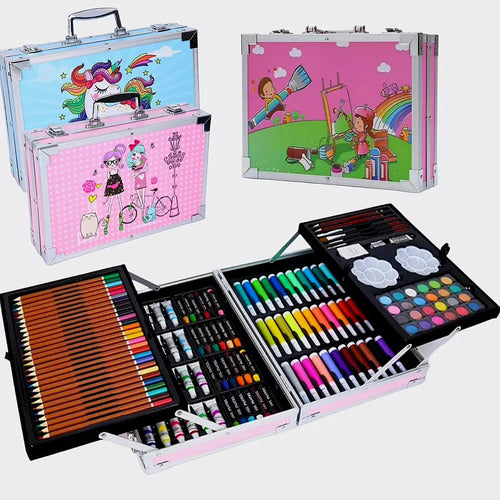 Mi Souvenir Art Kit Aluminum Suitcase 145 Pieces 0