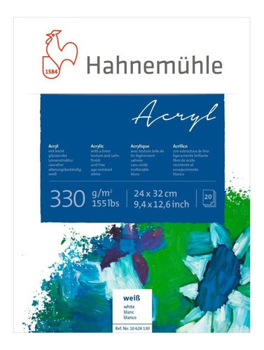 Hahnemühle Block Acryl Estructura De Lino 24x32 330g 20h 0