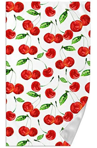 ~? Toalla De Cocina Dujiea Sweet Red Cherry, Toalla De Mano 0