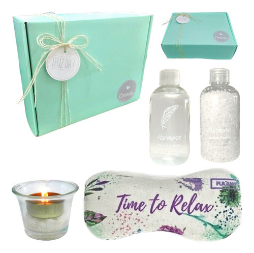Zen Spa Jasmine Aroma Gift Box Relaxation Set N43 Happy Day - Aroma Regalo Box Zen Spa Jazmín Kit Relax Set N43 Feliz Dia