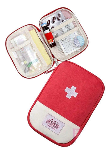 Compact First Aid Kit Travel Medicine Organizer 0