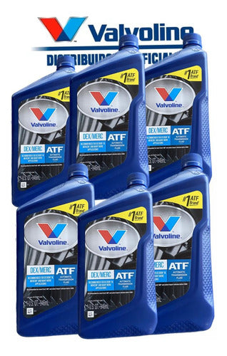 Valvoline Pack of 6 ATF DEX/MERC Oil x 1L 2