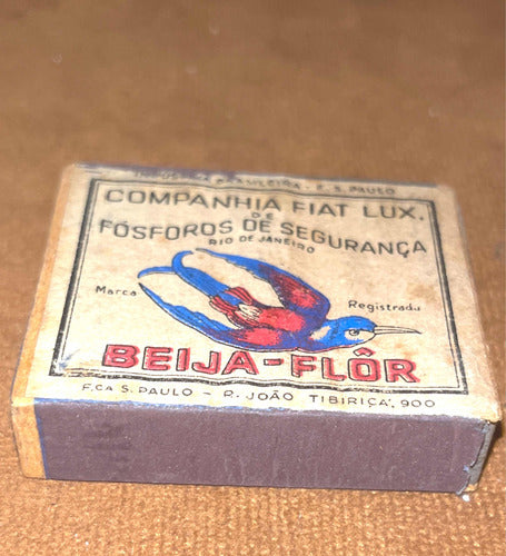 Fósforos Beija Flor D Colección Cerrada C Sello Caja Madera 1