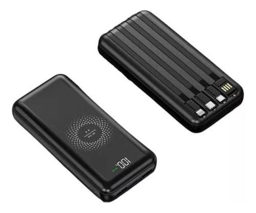 Powerbank Carregador Portátil Indução 4 Cabos Peining 10000 2