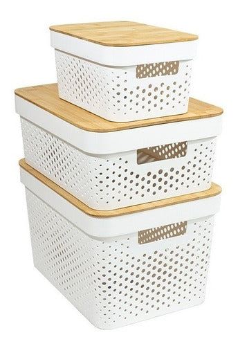 Trendy Corner White Organizer Box with Lid Small 5