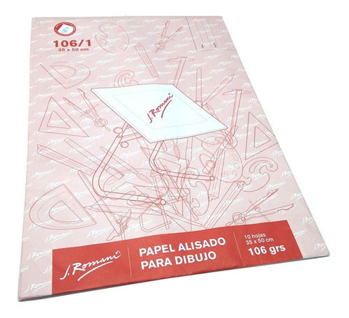 J. Romani Drawing Paper Sheets 35x50 cm (x10) 0