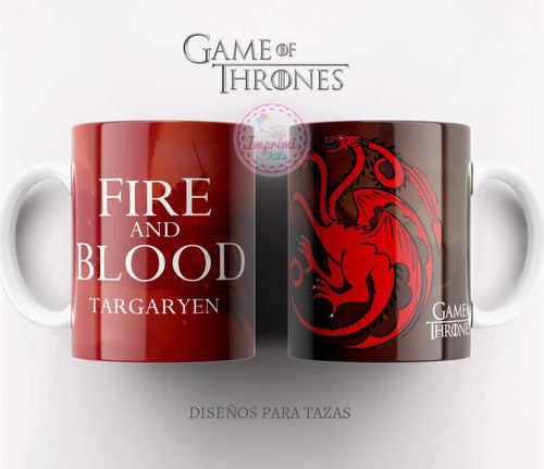 Plantilla Game Of Thrones Tazas Sublimar Sublimacion 3