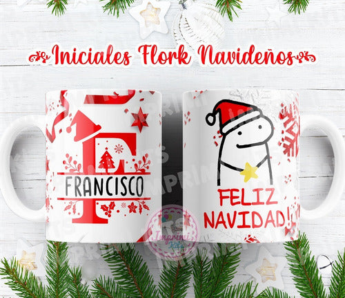 Imprimi Kits Plantillas Tazas Navidad Flork Alfabeto Diseño Sublimar 3