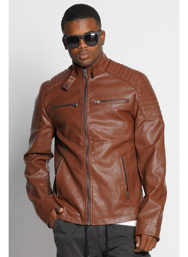 Bross Leather Jacket with Superior Bonded Detail 5