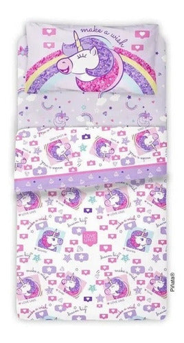 Kids Bed Sheet Set 1 1/2 Piñata Unicorn/Unis 0