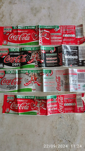 Etiquetas De Botellas Coca Cola,uefa Euro 2008 1