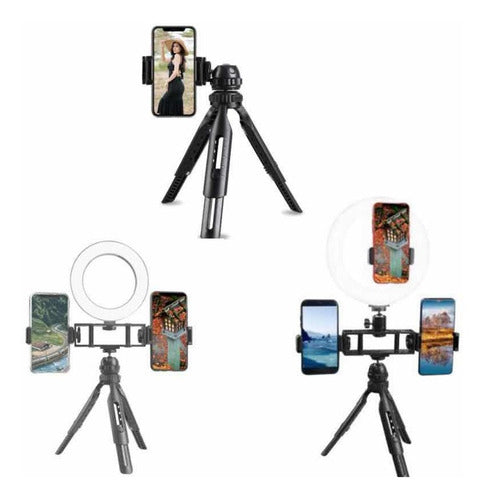 DD2 Tripod Support for Mobile Phone/Camera/Light Ring Adjustable 5