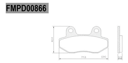 Frasle Brake Pads for Smash 110, ZB 110, Bit Trip 110 - OEM Quality 3