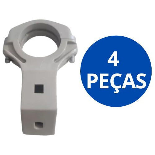 Flange Lnb  2x2 Cm Pescoço Longo Kit Com 4 Peças 0