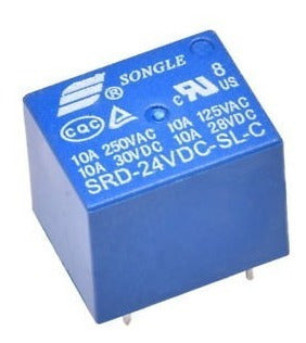 Rele Relay 24v Simple Inversor 250v 7a 125v 10a 1