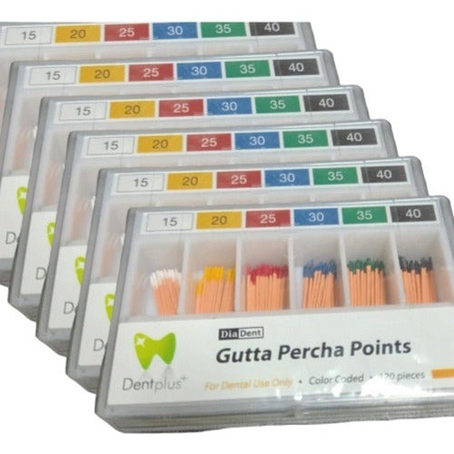 Diadent Gutta Percha Cones 15-40 x 3 Boxes of 120 Units 0