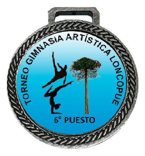 100 Medallas Personalizada 33mm Deportiva C/cinta Egresados 0