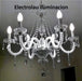 6-Light Glass Pendant Chandelier with Crystal Pendants 5