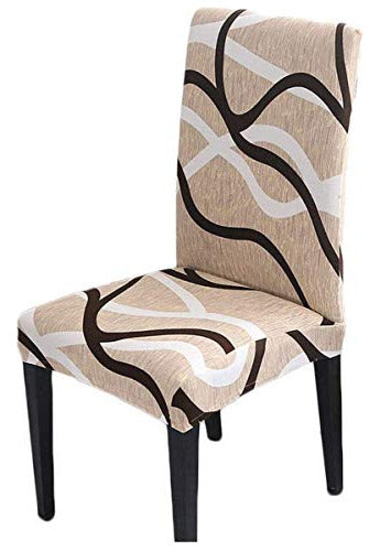 Hzdhclh - Pack of 4 Dining Chair Covers, Stretchable and Removable 0