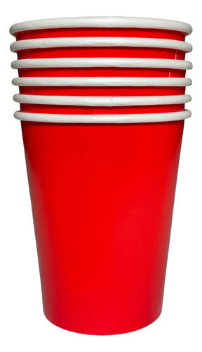 Red Polypaper Cups X 6 - Lollipop 0