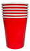 Red Polypaper Cups X 6 - Lollipop 0