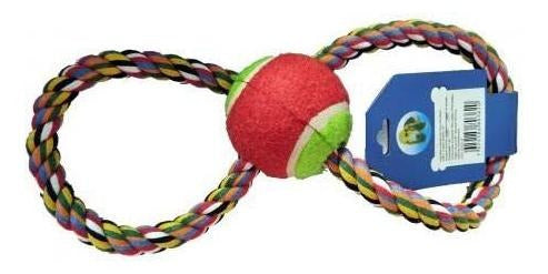 DOG ROPE TOY Pelota Tennis Con Soga Juguete Para Perro 1