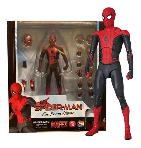 Mafex Spiderman Far From Home Figure 113 with 15 Magnets 0