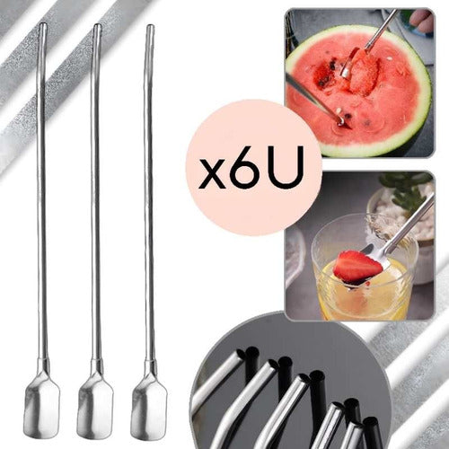 Beautifull Regalos Set X6 Multi-Purpose Spoon Fork Stainless Steel 1