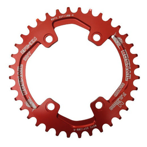 Snail Narrow Wide 36T 96BCD Asymmetric Oval/Round Chainring 2