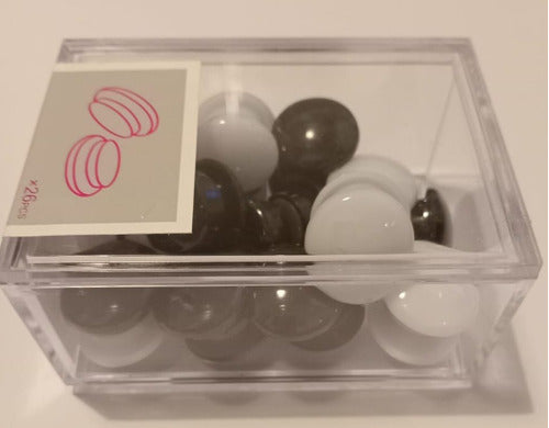 Assorted Round Magnetic Push Pins x 26 + Acrylic Box 4
