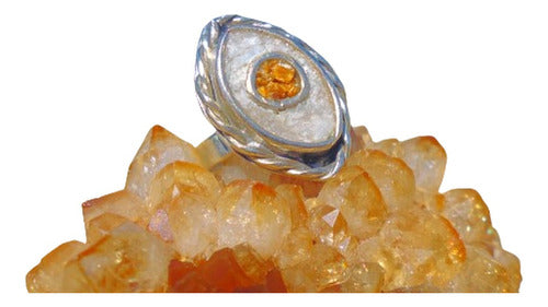 Alta Magia Adjustable Alpaca Tiger's Eye Selenite Ring 2024 0