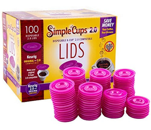 Simplecups K-Cup Disposable Lids for Keurig 20 - 100 Count 0