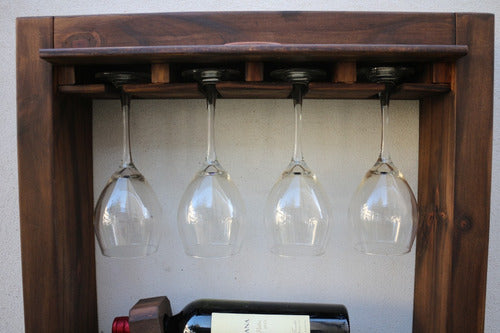 Wine Cellar Cava with Wooden Glass Holder for 4 Bottles 9
