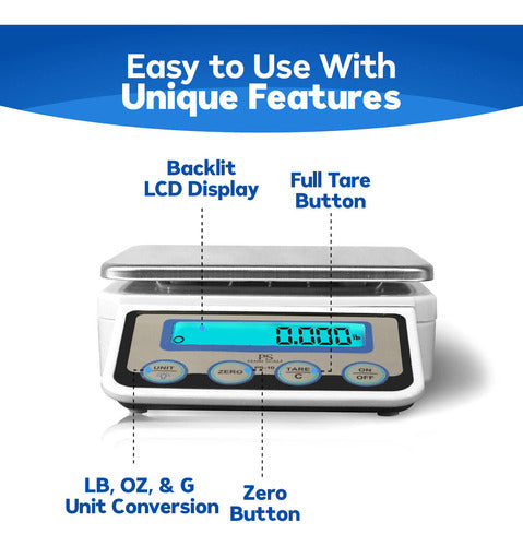 Penn Scale Ps-10 - Báscula Digital De Porciones De Cocina,. 6