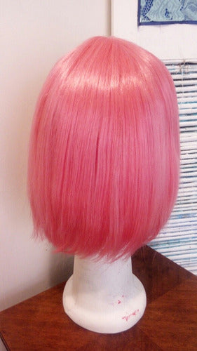 Peluca Rosa Fibra Semi Opaca By La Parti Wig! 6