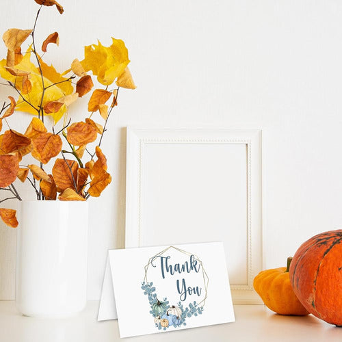 AnyDesign 36 Pack Thank You Cards with Pumpkin Design 4