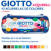 Giotto 3 Boxes of 12 Watercolors Set with Brush 1