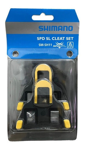 Taco De Pedal Shimano Bike Clip Speed Sm-sh11 Amarelo Full 0