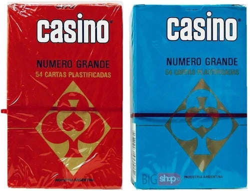 Cartas Naipes De Poker Casino X 54 Plastificados En Caja 4