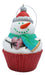 Jillson Roberts Cupcake Ornamento De Navidad, Rojo Frosty Gl 0