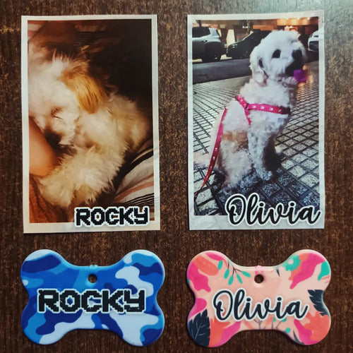 Pixel.Sublime Identification Tags for Dogs and Cats - Pack of 2 - Pixel 1