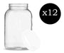 Rigolleau 12 Glass Jars Multi-Purpose Container 3000 cc with Lid 1