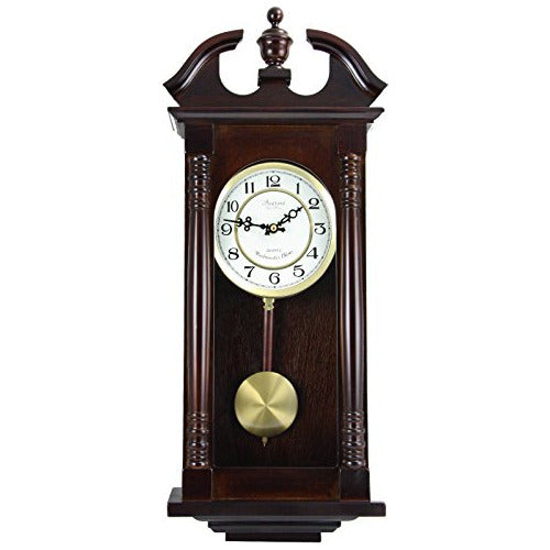 Bedford Clock Collection Classic Wall Clock 275 with Pendulum 0