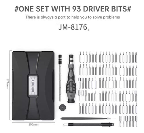 Jakemy JM-8176 Precision Screwdriver Set (with Interchangeable Tips) 1