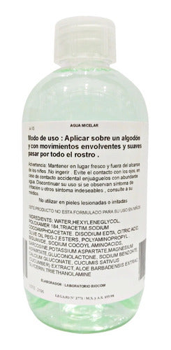 Agua Micelar Piel Sensible C/ Aloe Vera Pepino 250 Cc Biocom 1