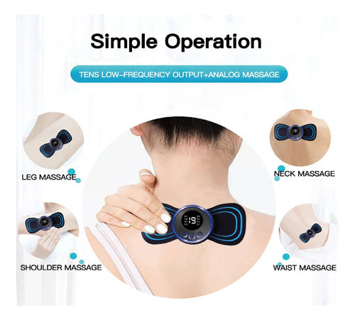 Calipha Digital Mini Portable Rechargeable Massager Pain Relief Back 6