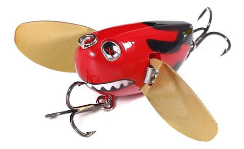 Iluminarás Señuelo Pesca Tararira Crankbait Alas Paleta Metal Anzuelo 5