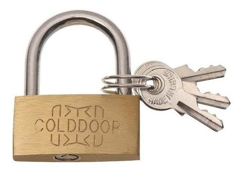 ColdDoor 50mm Copper Lock with 3 Keys 0