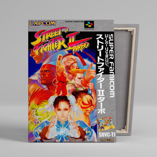 FanPosters Gamer Street Fighter Canvas Frame 45x30 Cm 2