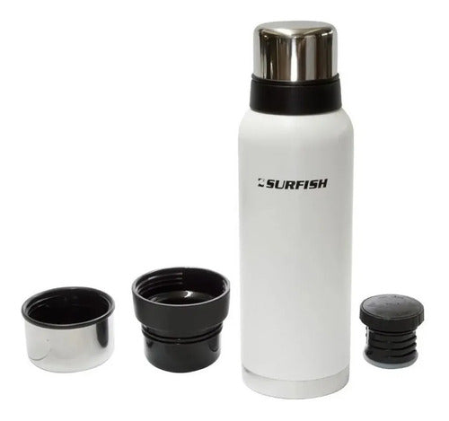 Surfish Traveler 1200ml Stainless Steel Thermos Double Lid 0